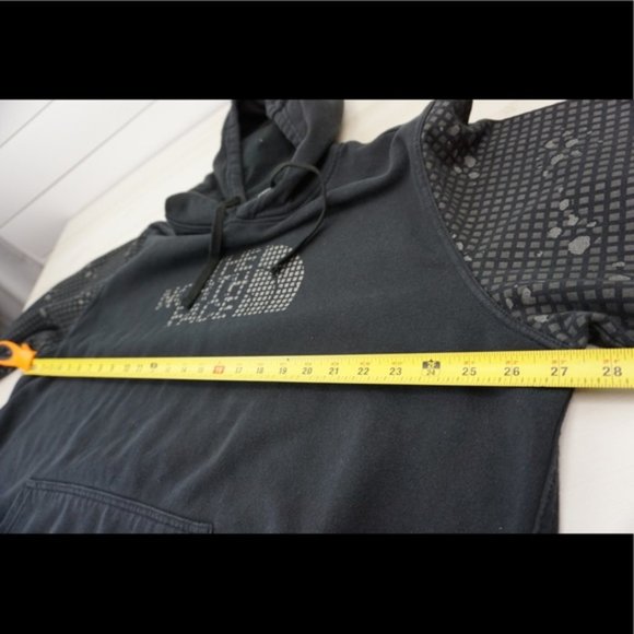 THE NORTH FACE Mens XXL BLACK PULLOVER HOODIE 3M REFLECTIVE PRINT LOGO GRAPHIC - Picture 9 of 12